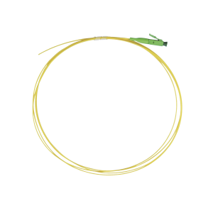 Pigtail de Fibra Óptica Monomodo LC/APC, simplex de 1 metro