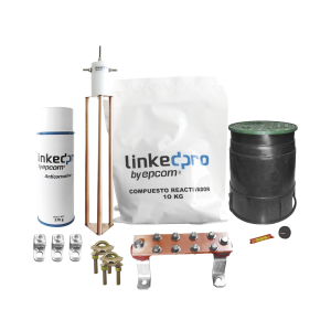 Kit de puesta a tierra LinkedPro, para protección de hasta 30 Amp.