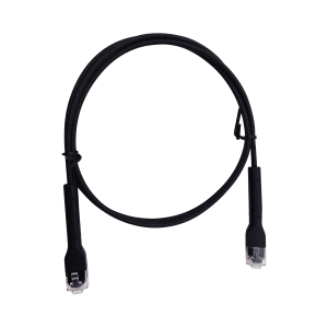 Mini Patch Cord Cat6 Ultra Slim 2 m Negro – Ahorra Espacio sin Organizadores, con Bota Flexible