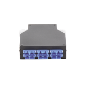 Distribuidor de Fibra óptica para Riel Din, 6 Acopladores SC/UPC Duplex Monomodo con Charola de Empalme