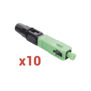 Conector Mecánico de Instalación en Campo, Monomodo FC/APC, Pre-pulido, Re-terminable (Paquete con 10 conectores)
