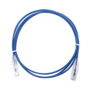 Cable de Parcheo Slim UTP Cat6 - 1.5 m Azul Diámetro Reducido (28 AWG)