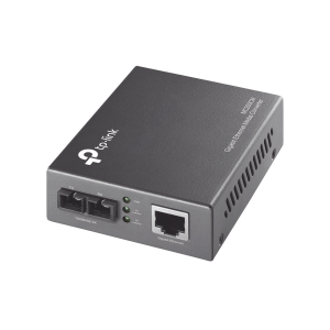Convertidor Fibra Óptica Multimodo / 1 Puerto RJ45 10/100/1000 Mbps / Puerto Fibra Óptica SC 1000 Mbps / Hasta 550 metros / Plug and Play