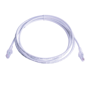 Patch Cord MC6 Modular Cat6 UTP, CM/LS0H, 15ft, Color Blanco