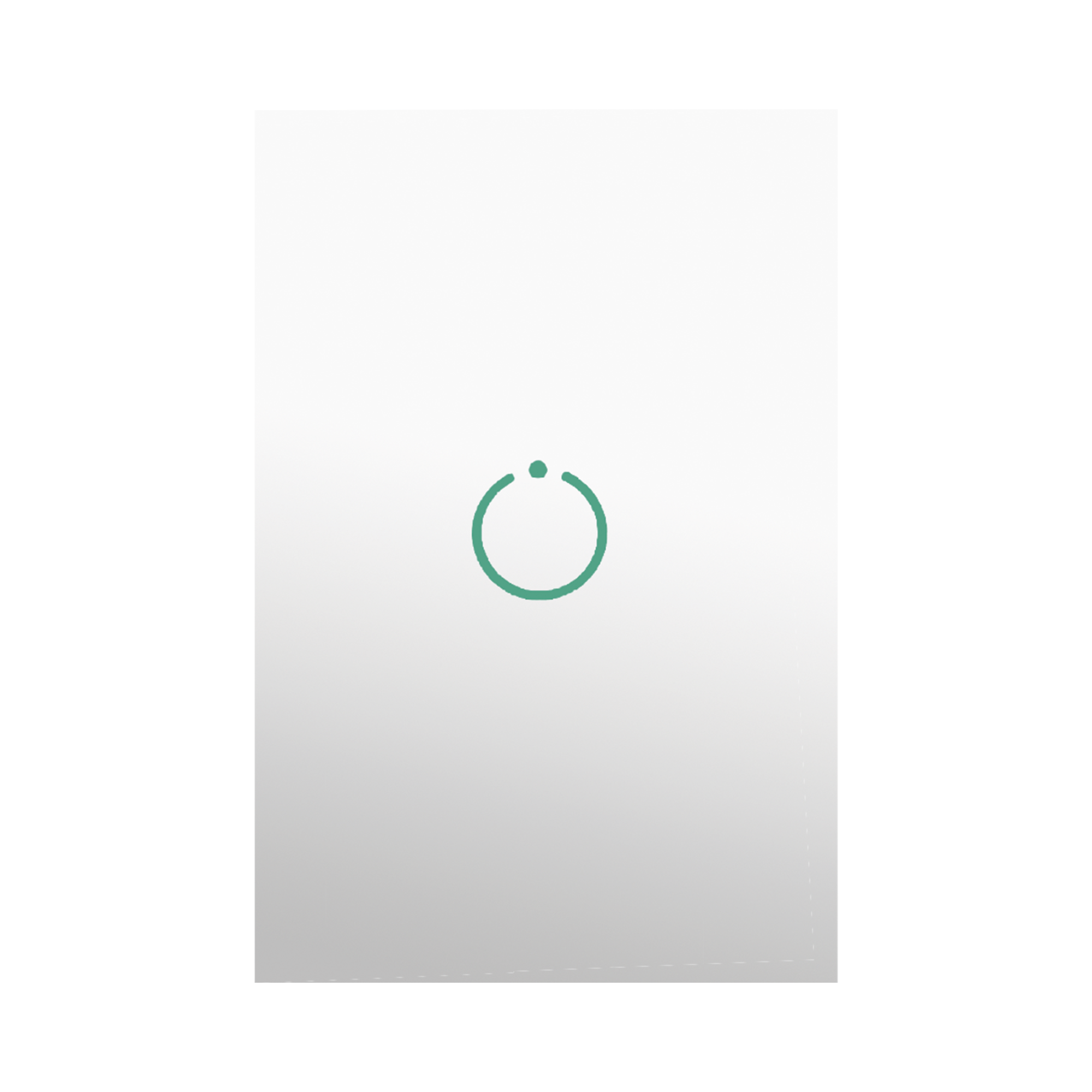 (ZWAVE) Interruptor On/Off panel táctil touch inalámbrico Zwave Plus 1 boton. No requiere cable neutro, Compatible con Hubitat HC8, Álula  M2M, otros