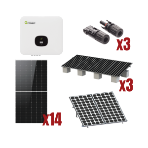 Kit Solar Interconexion  / 8kW  220Vca / Inversor GROWATT / Montaje Incluido