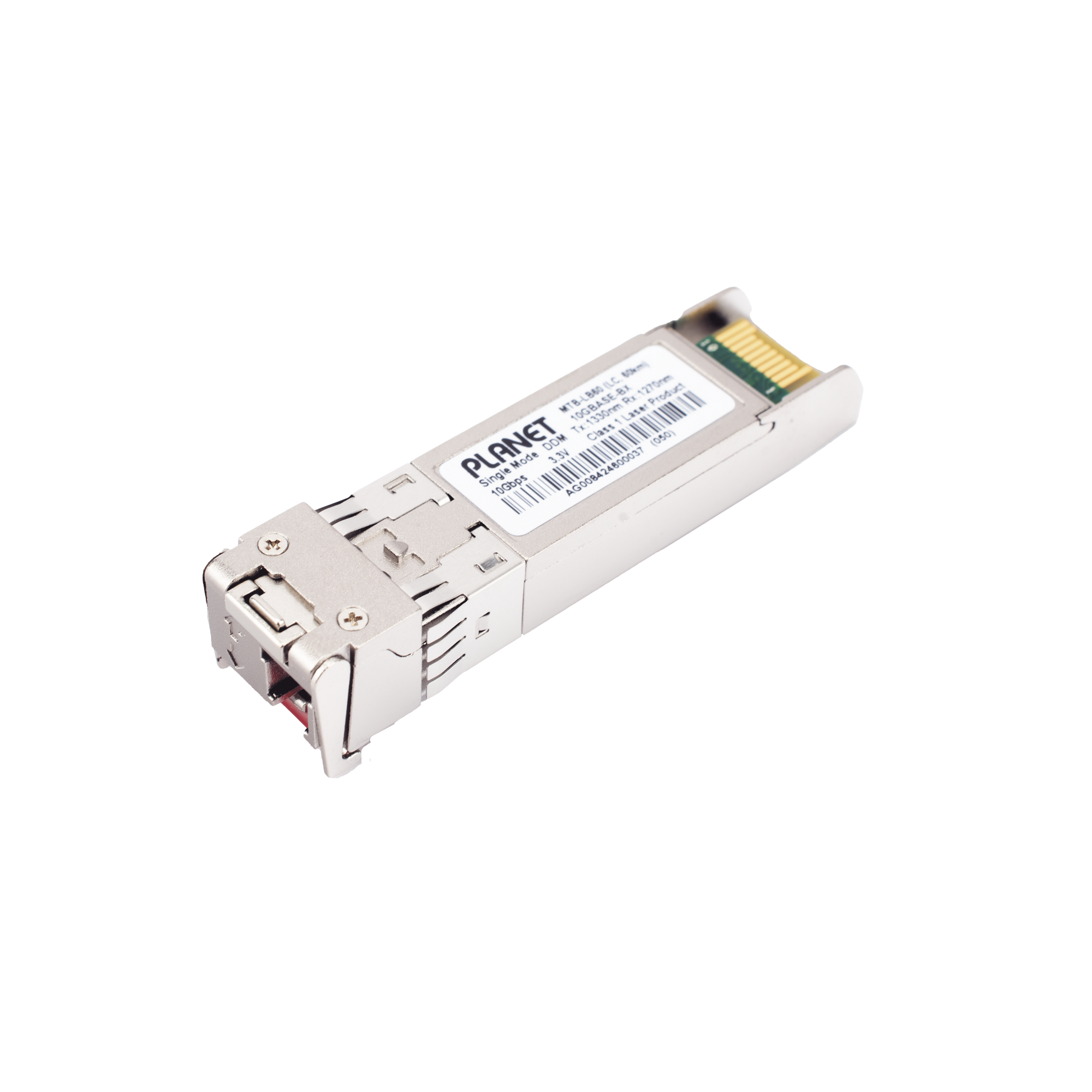 Transceptor WDM mini-Gbic SFP+ 10G LC TX:1330nm RX:1270nm para fibra Mono Modo 60 Km, Requiere MTB-LA60