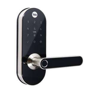Cerradura Digital YMC420 / con Teclado Táctil / lector de Tarjetas / Huellas / Incluye HUB / compatible con YALE CONNECT