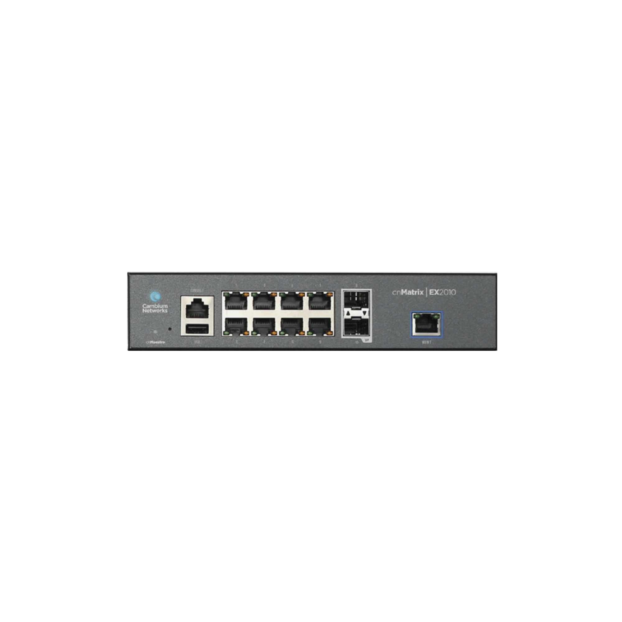 Switch inteligente cnMatrix EX2010 capa 3 de 13 puertos (8 Ethernet Gigabit, 2 SFP, 1 consola, 1 MNGMT, 1 USB) administración desde la Nube