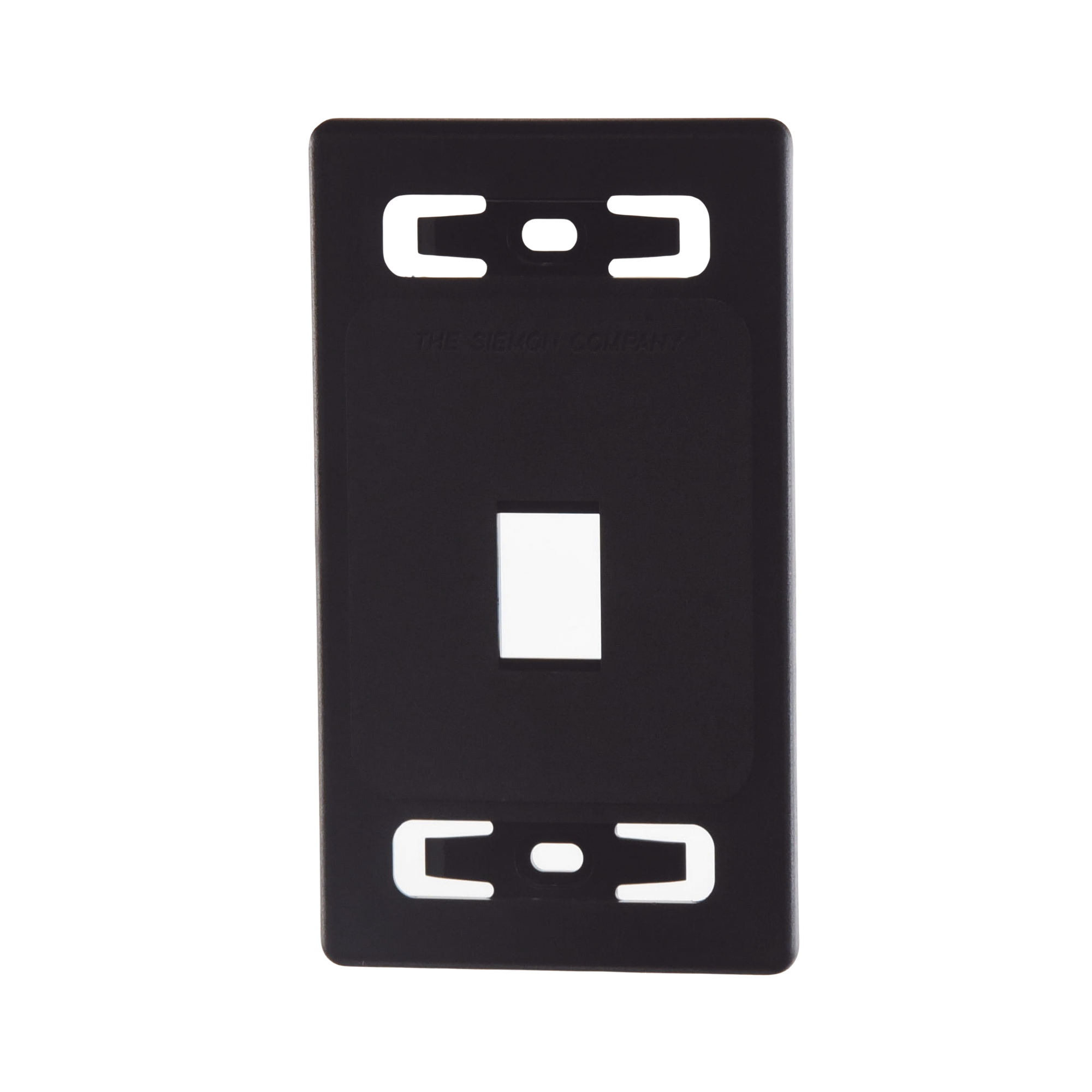 Placa de pared modular MAX, de 1 salida, Color Negro