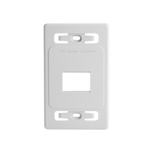 Placa de pared modular MAX, de 2 salidas, color blanco, version bulk (Sin Empaque Individual)