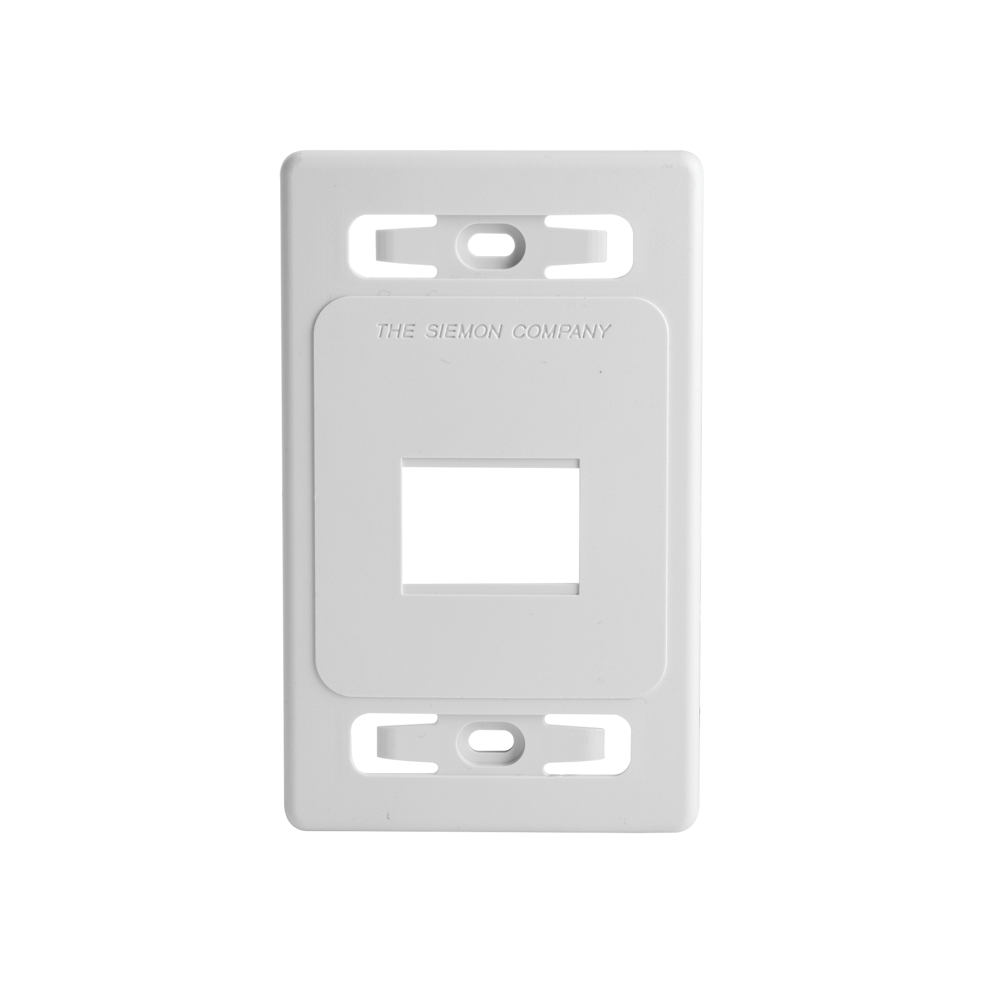 Placa de pared modular MAX, de 2 salidas, color blanco, version bulk (Sin Empaque Individual)