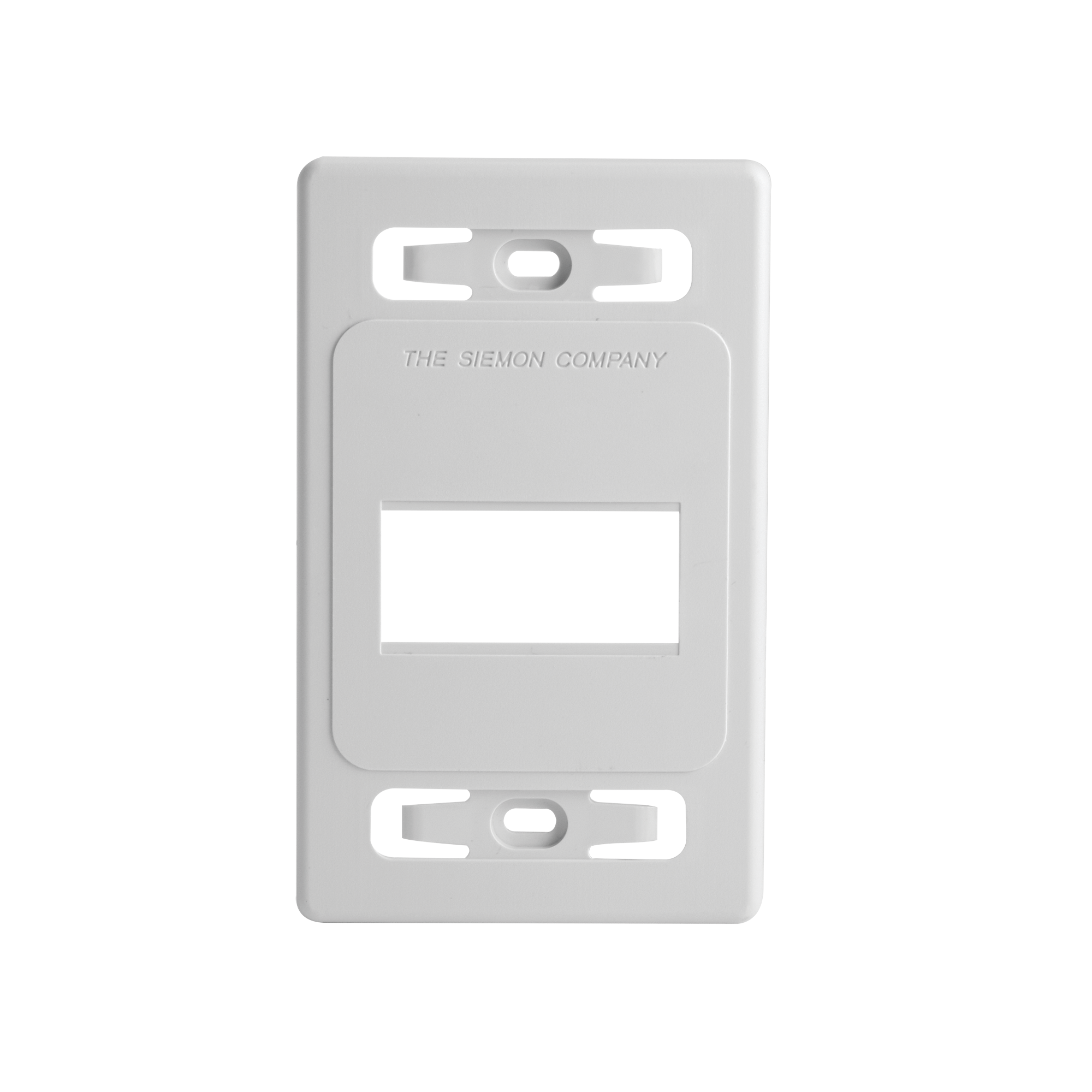 Placa de pared modular MAX, de 3 salidas, color blanco, version bulk (Sin Empaque Individual)