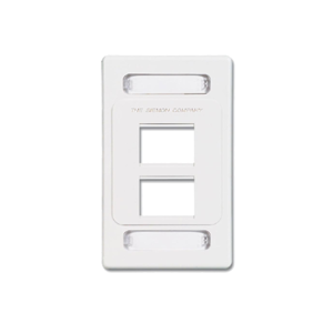 Placa de pared modular MAX, de 4 salidas, color blanco