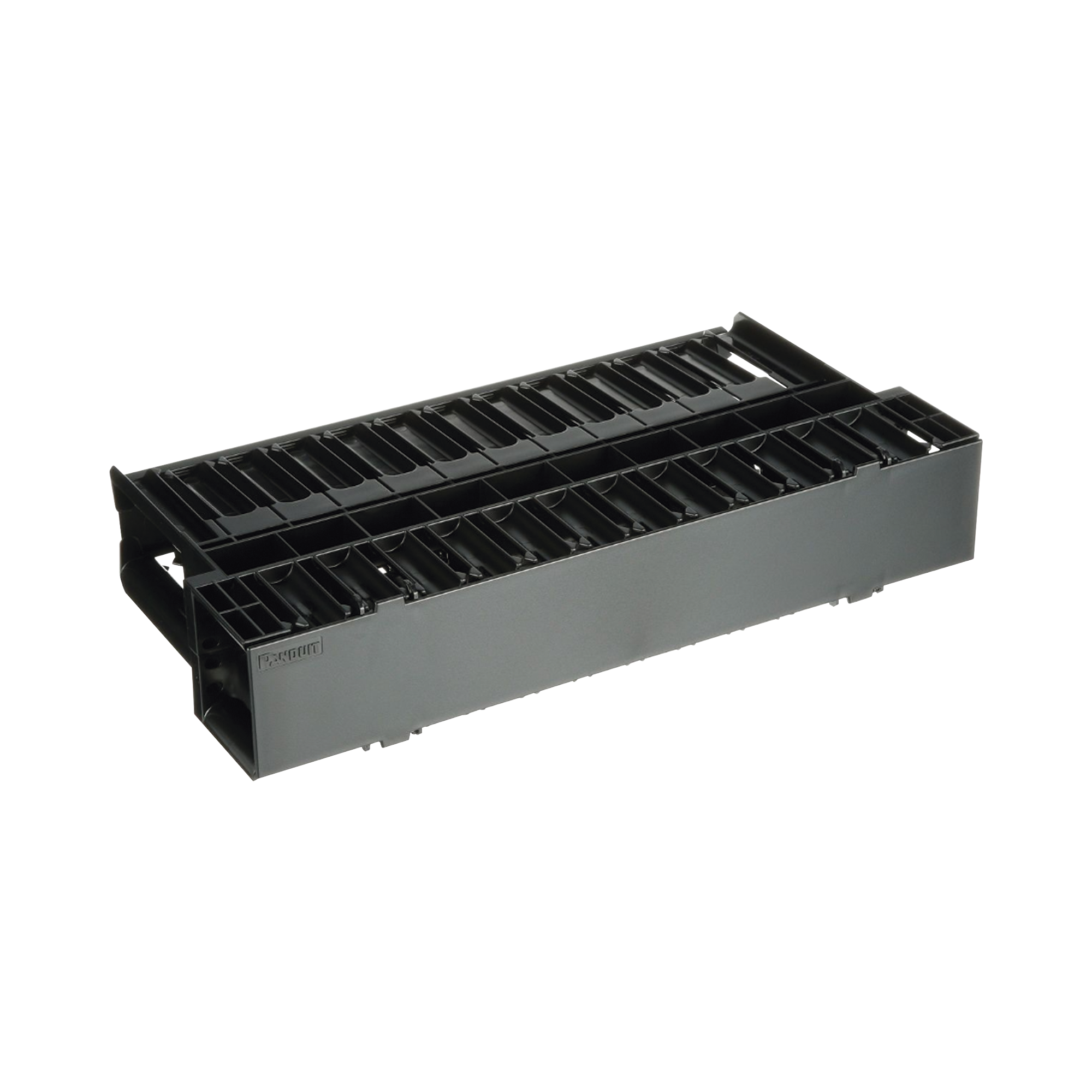 Organizador de Cables Horizontal NetManager, Doble (Frontal y Posterior), Para Rack de 19in, 2UR