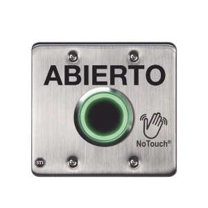 Interruptor IR NoTouch® de Acero Inoxidable, Salida Doble, ABIERTO