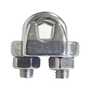 Nudo/ Perro/ Abrazadera Acero Forjado para Cable de 3/16", Acero Inoxidable.