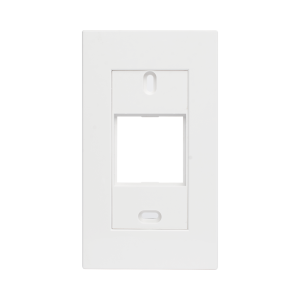 Marco blanco con placa metalica para caja americana