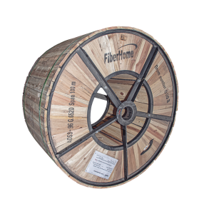 Carrete de 4 km de Fibra Óptica Aérea (ADSS) G.652D, Monomodo de 96 Hilos, Exterior, Span 100, Loose Tube