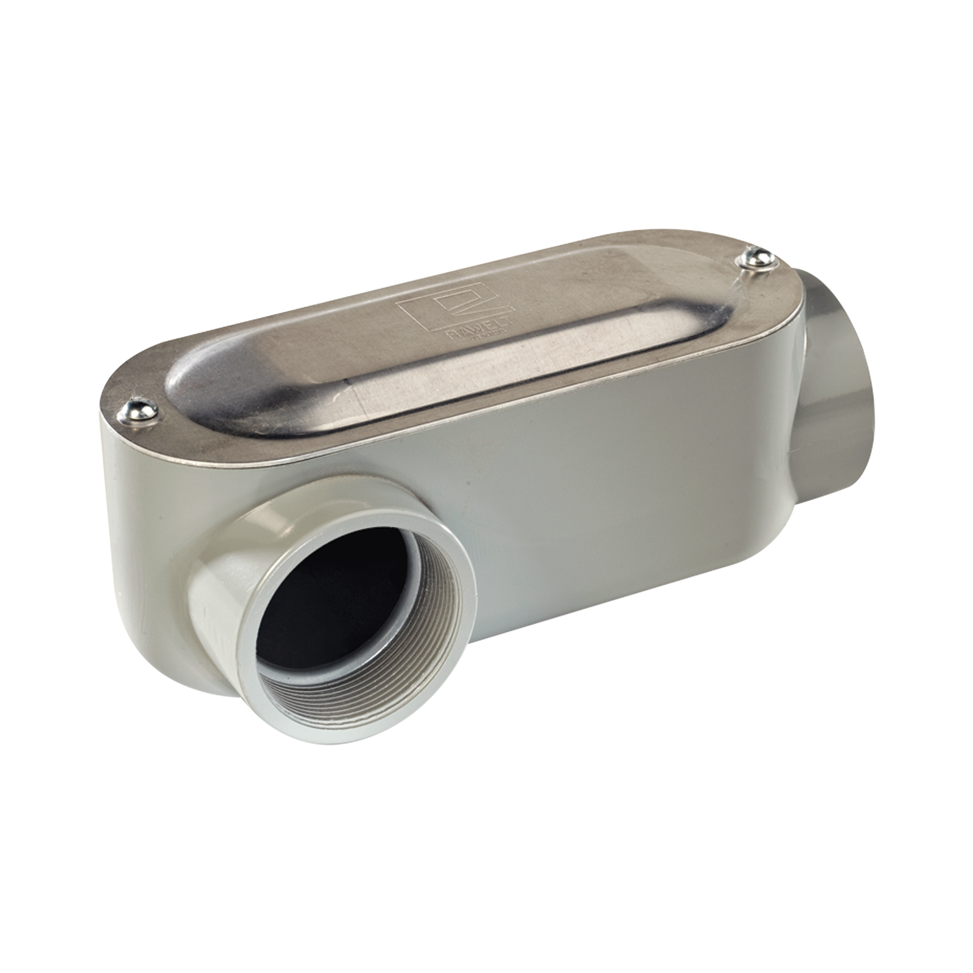 Caja Oval Roscada tipo LR de 1" (25.4 mm) / Incluye tapa y tornillos.