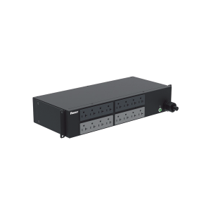 PDU Básico para Distribución de Energía, Enchufe de Entrada NEMA L5-30P, Con 16 Contactos NEMA 5-20R, Instalación Horizontal de 19in, 2 UR, 30 Amp, 120 Vca