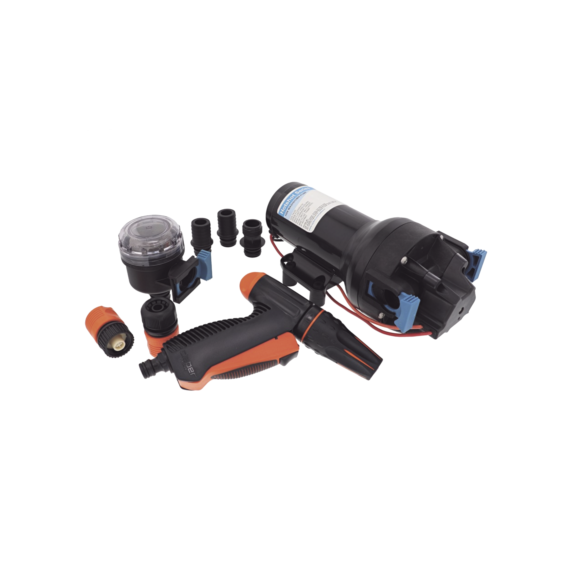 Bomba de lavado de alta presión y alto caudal HotShot HD5 de 12 Vcd, 19LPM / 5GPM / 70 PSI