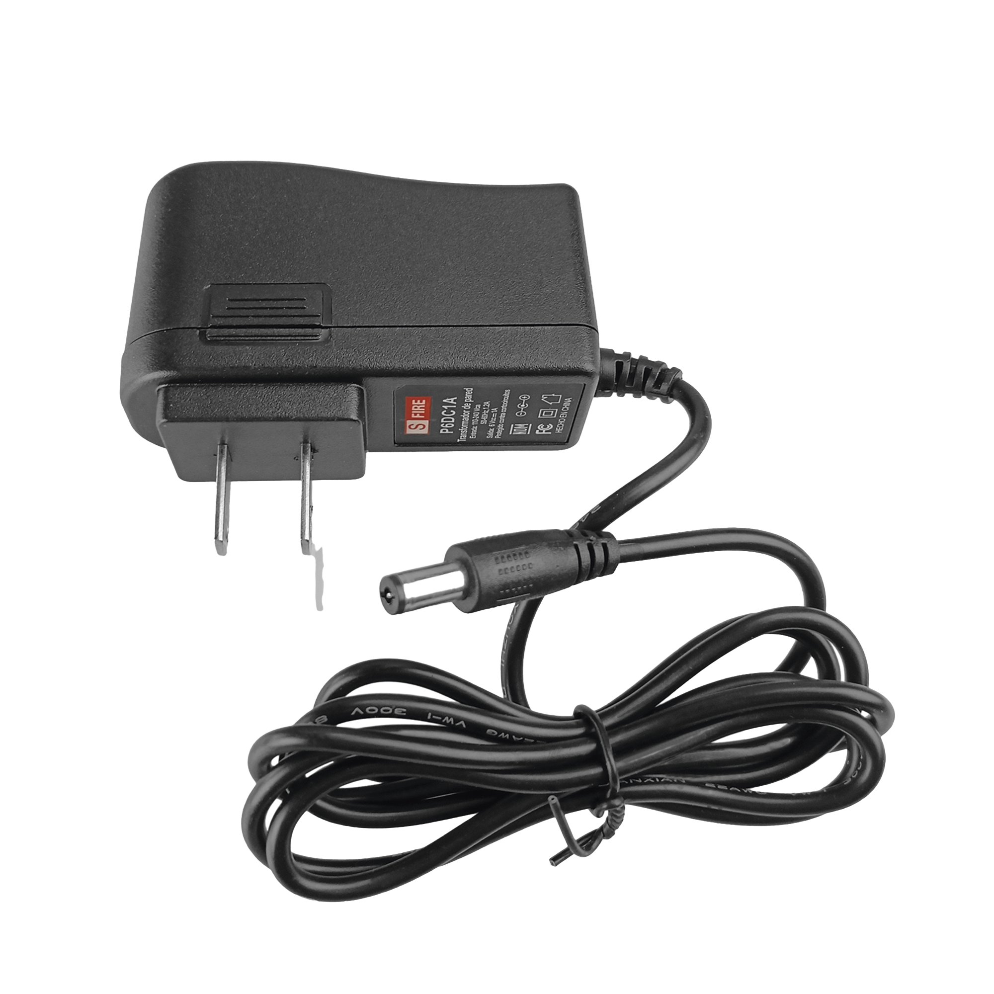 6 Vcc / 1 A / Adaptador de pared / Voltaje de Entrada de 100-240 Vca / Para Usos Múltiples/  Video Vigilancia, Acceso, Asistencia, Alarmas, Etc.