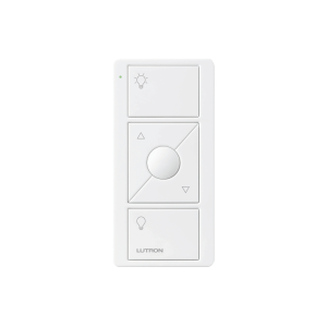 Control remoto PICO 3 botones encender/apagar, subir/bajar intensidad, color blanco, complemente con un atenuador Caseta, RA2, RadioRa2.