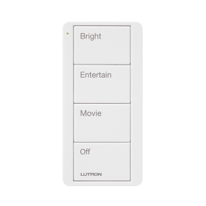 Control inalambrico PICO, 4 botones para con escenas ya predefinidas y grabado.