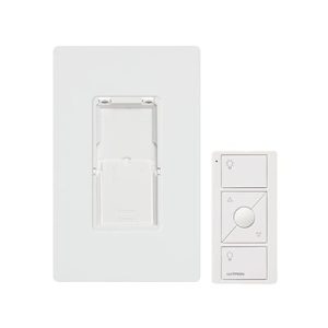 Kit, placa de pared y Control Remoto PICO Inalámbrico, complemente con un atenuador o switch on/off, Caseta, RA2, RadioRa2