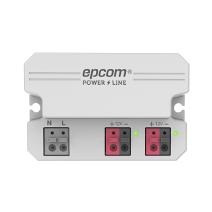 Fuente de alimentación /  12 Vcc / 2 Amperes / Terminales de entrada para Vca en 2 pines / 2 salidas para Vcc en 2 pines