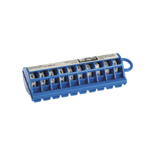 Dispensador de Etiquetas Marcadoras, Con rollos Pre-Impresos con Números 0-9, de 2.4 metros, Color Blanco