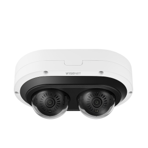 Camara Multi sensor IP 6MP x 2 CH con Inteligencia Artificial / Lente Mot. 3.54 a 6.69mm / WDR 120dB / H.265 / RanuraSD / Protección IP67 IK10 NEMA4X / IR 25m