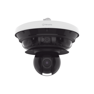 Cámara IP Multisensor 34MP (4 sensores 4K) con lentes motorizados / PTZ 2 MP 40X / Hasta 2 tarjetas MicroSD de 512GB / WDR de hasta 150dB / IP66 / IK10 / autoseguimiento / Inteligencia artificial para eventos
