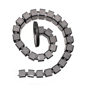 Portacable de tipo Cadena para Escritorio / Organizador de Cables Vertical Articulado / 1200mm de Longitud / Evita que los Cables se Enreden o Tensen al momento de Elevar la Altura