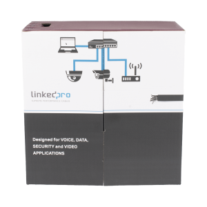 Bobina de Cable UTP 305 m, Cat5e Con DOBLE FORRO, para Exterior, CLIMAS EXTREMOS, Color Negro