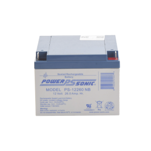 Batería 12V, 26AH, Para Respaldo, Tecnologías AGM/VRLA, 5 Años Vida Útil, Terminales NB, Reconocida UL