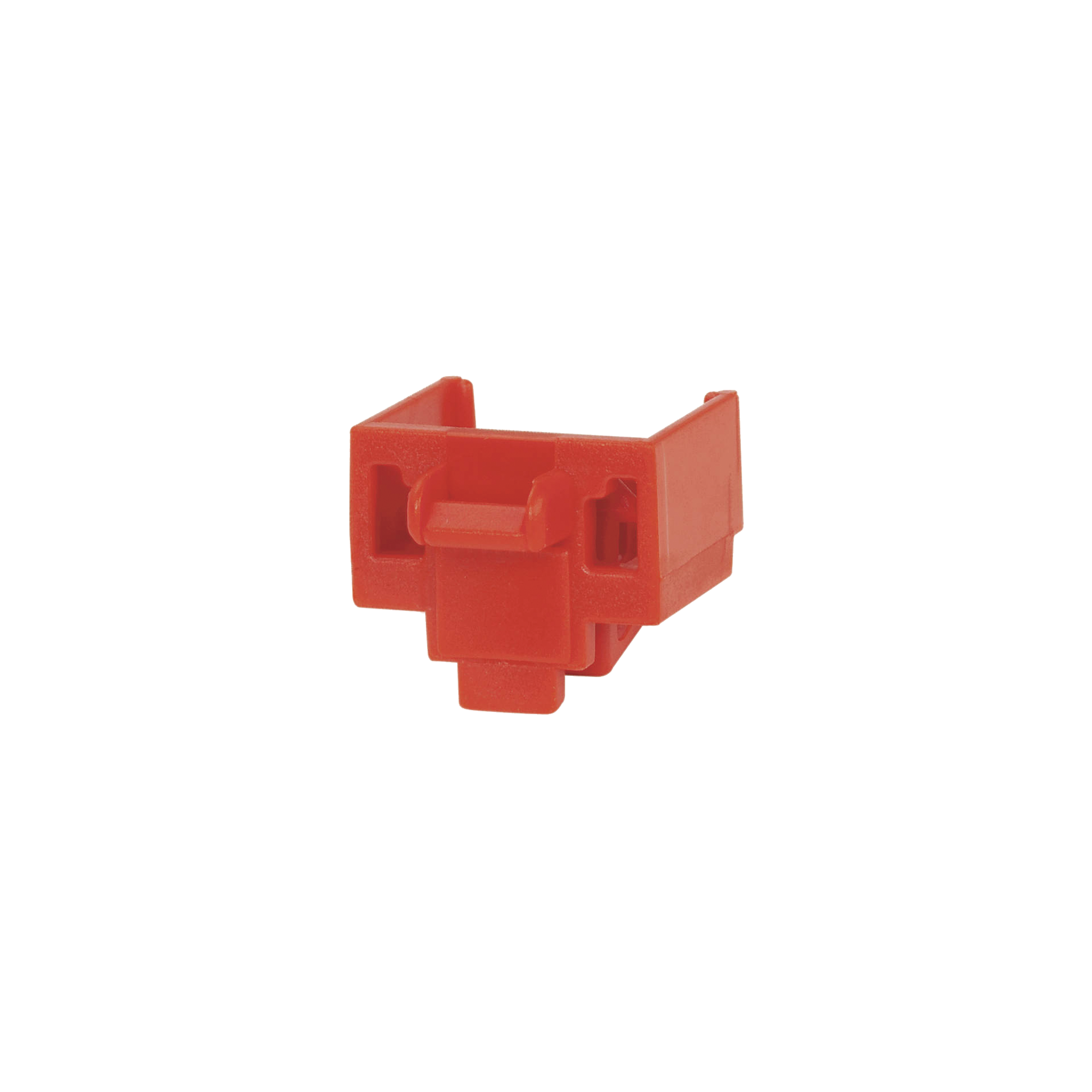 Kit de 10 Dispositivos para Bloquear Puertos Jack RJ45, Color Rojo, Incluye Llave de Extracción