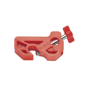 Bloqueador de Interruptor Termomagnético LOTO, tipo Riel DIN o Mini Interruptor. Color  rojo