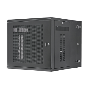 Gabinete PanZone de Montaje en Pared, de 19in, Puerta Perforada, 12 UR, 762mm de Profundidad, Color Negro
