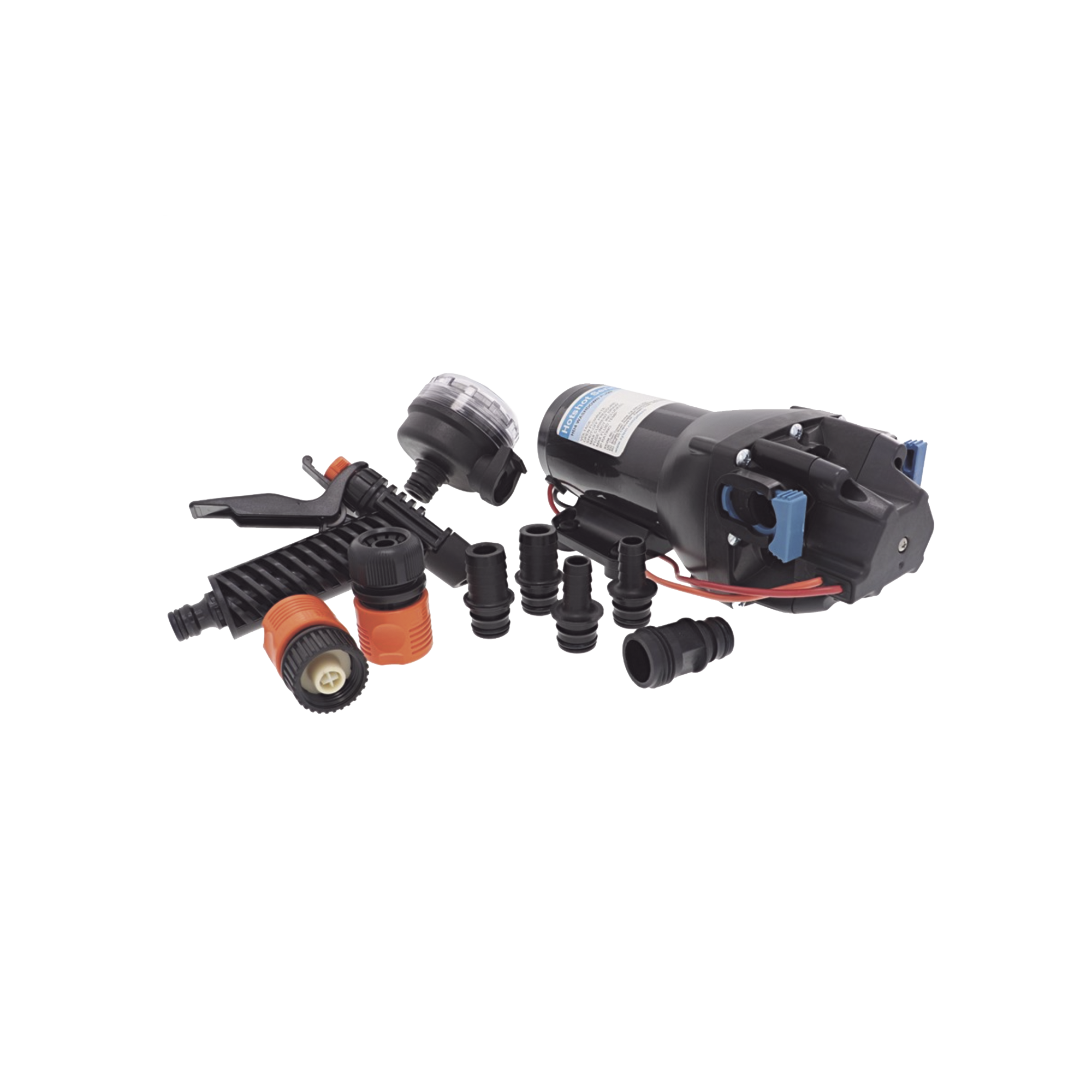 Bomba de lavado de alta presión y alto caudal HotShot HD 4 de 12 Vcd, 15LPM / 4GPM / 60 PSI