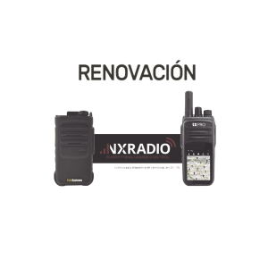 Renovacion de Servicio Anual NXRadio para Terminales Android TE320, RG360, RG750 y M6L