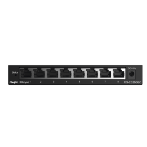 Switch Administrable con 8 puertos Gigabit, gestión gratuita desde la nube