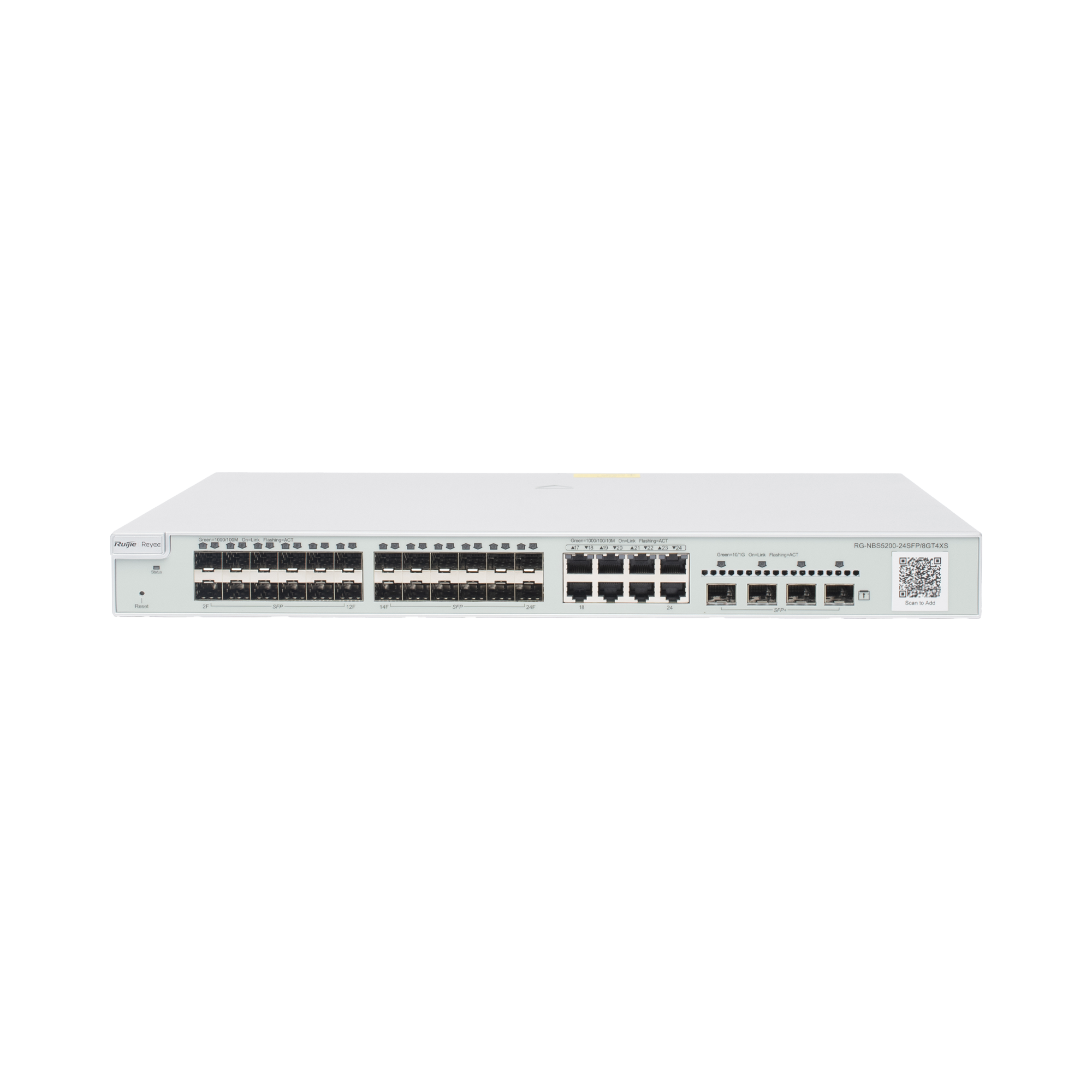 Switch administrable Capa 3, 24 puertos SFP 1G, 8 puertos Ethernet 1G Combo y 4 SFP+ 10G, gestión remota en la nube