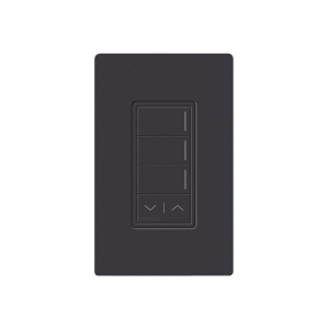 (RadioRa3) Botonera Sunnata Negro 3 escenas y 2 botones subir/bajar para Radio RA3, programe escenas diferentes en cada botón.