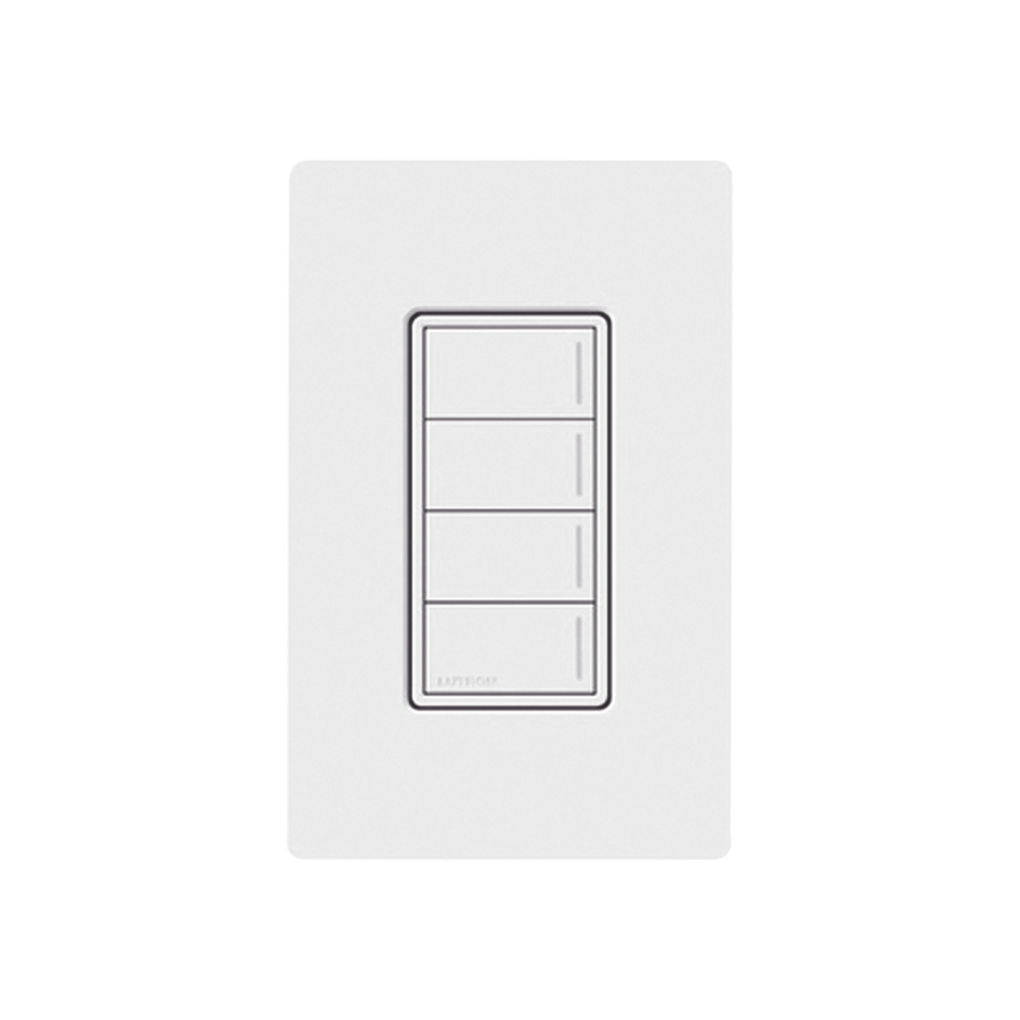 (RadioRa3) Botonera Sunnata Blanco 3 escenas y 2 botones subir/bajar para Radio RA3, programe escenas diferentes en cada botón.