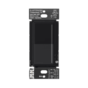 (RadioRa3) Atenuador táctil SUNNATA Dimmer PRO color negro para linea Radio Ra3, Requiere cable neutro 250W LED / CFL
