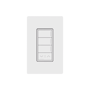 (RadioRa3) Botonera Sunnata Blanco 3 escenas y 2 botones subir/bajar para Radio RA3, programe escenas diferentes en cada botón.