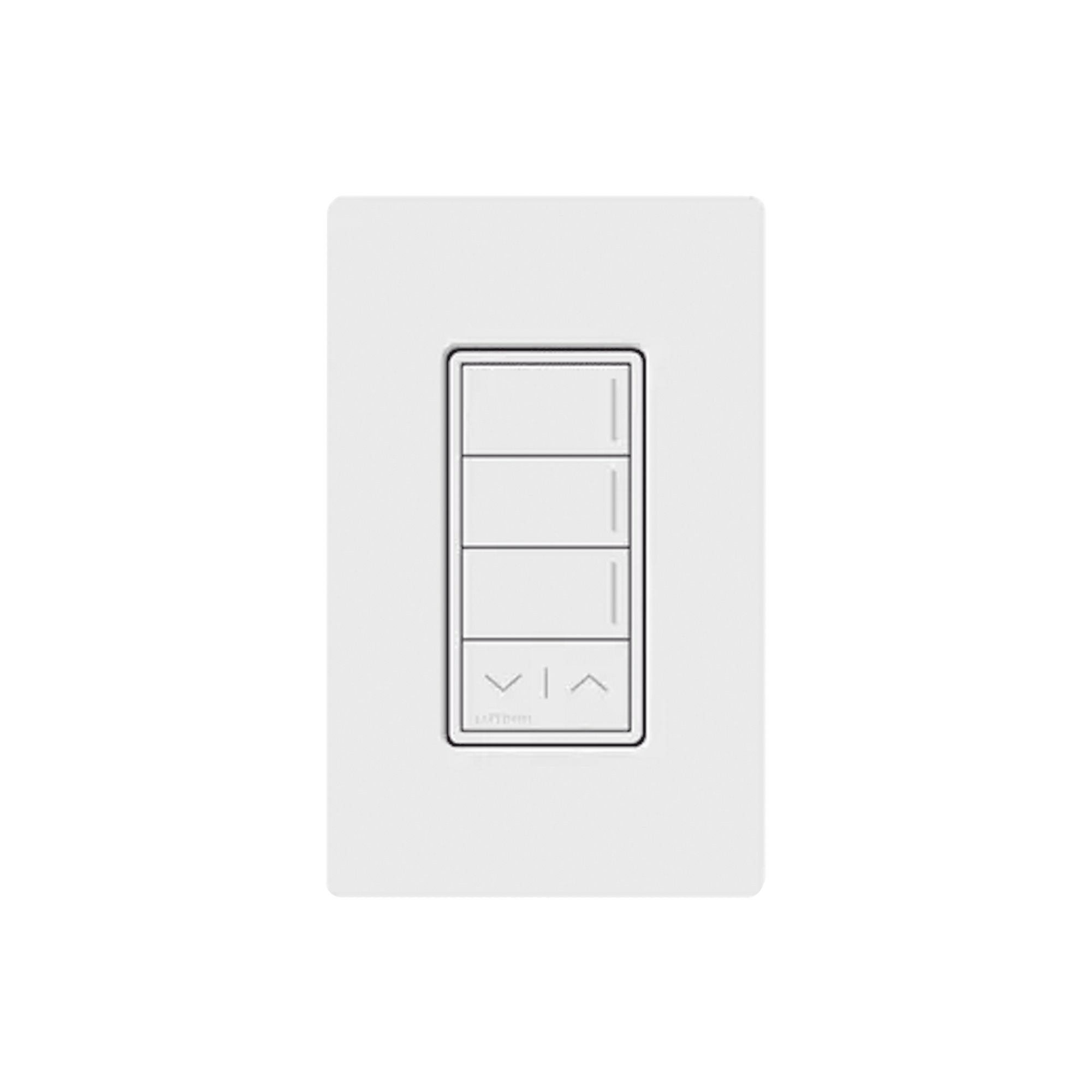 (RadioRa3) Botonera Sunnata Blanco 3 escenas y 2 botones subir/bajar para Radio RA3, programe escenas diferentes en cada botón.