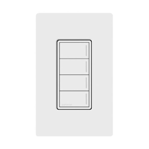 (RadioRa3) Botonera Sunnata Blanco 4 escenas para Radio RA3, programe escenas diferentes en cada botón.